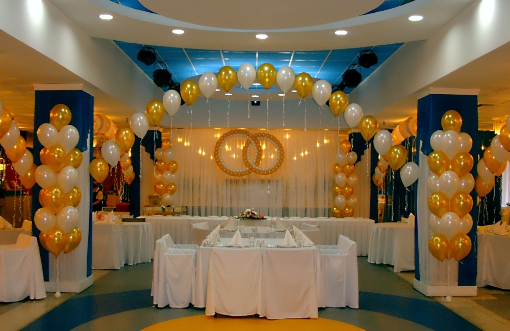 Воздушные шары на свадьбе: идеи по оформлению