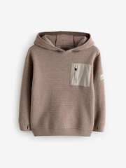 Толстовка с капюшоном для мальчика Next 433-572, Коричневый