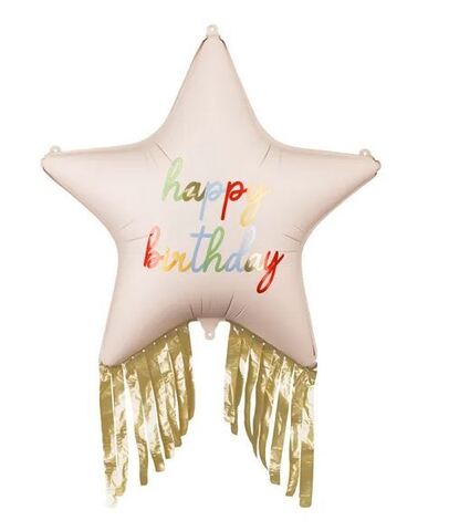 ПД Фигура, Звезда с бахромой Happy Birthday, 28