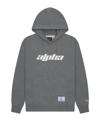 Толстовка Alpha Industries Alpha Logos Hoodie Medium Charcoal Heather (Серый)