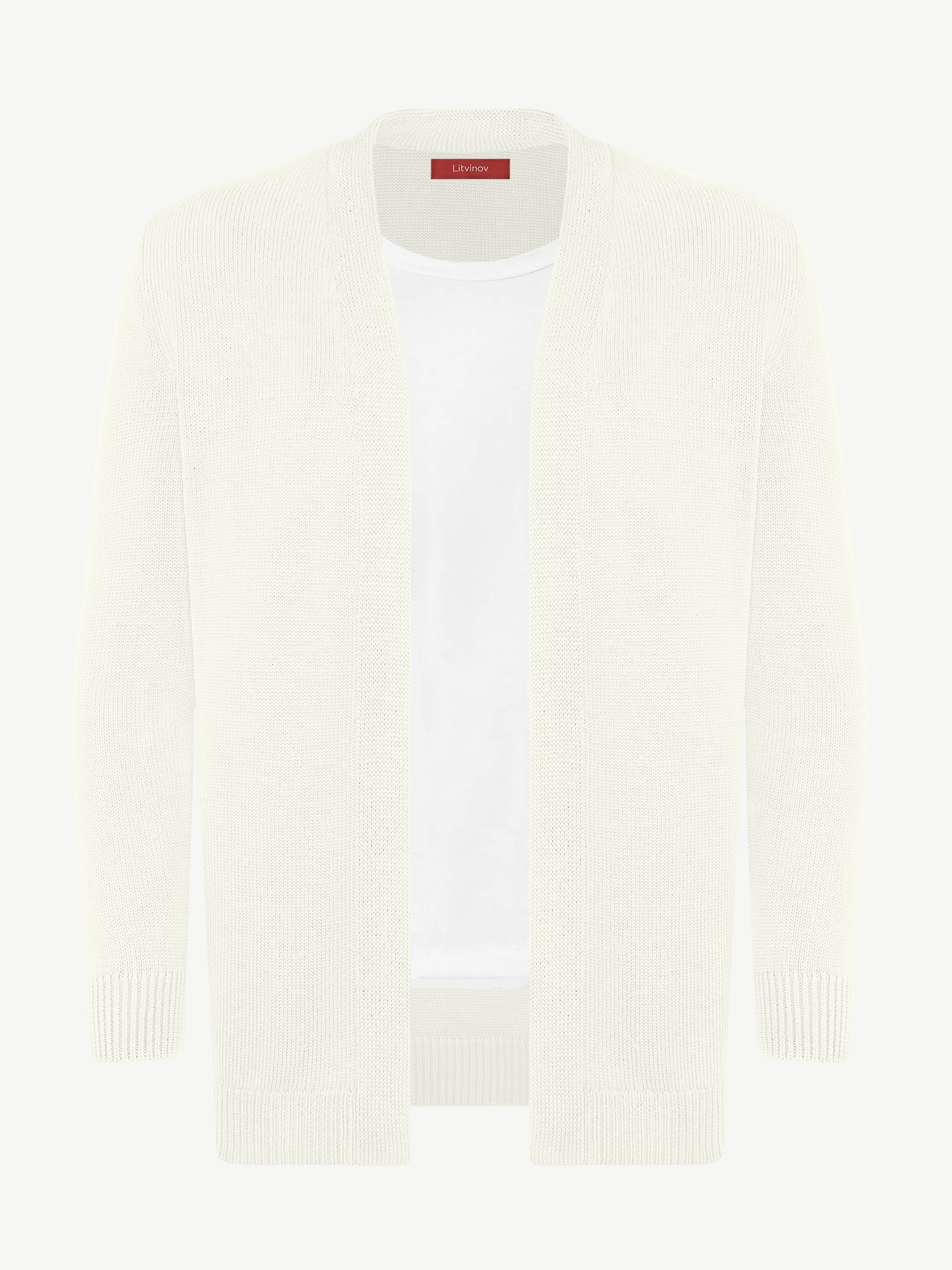 Кардиган с планкой из мягкой шерсти