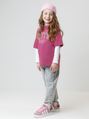 фуфайка  для девочки  КР 302877/сливовый 1818 к645