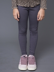 016_ОС25 Леггинсы (брюки) для девочки, графит