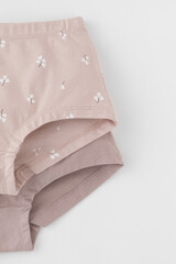 трусы/ уп  для девочки  К 1968-2уп/латте,бежевый,ландыши