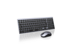 Комплект клавиатура и мышка UGREEN MK552 (85513RU) Multi-Mode BT&2.4G Wireless Keyboard and Mouse Combo, черный