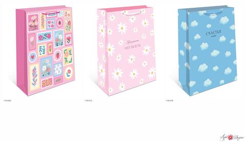 Пакет подарочный L вертикальный, 33*42,5*10 см (Д*В*Ш), 1 шт.