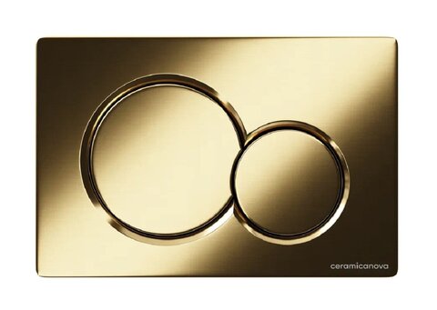 Ceramica Nova CN12-003BG Кнопка смыва Balance, клавиши Sphere, цвет брашированное золото