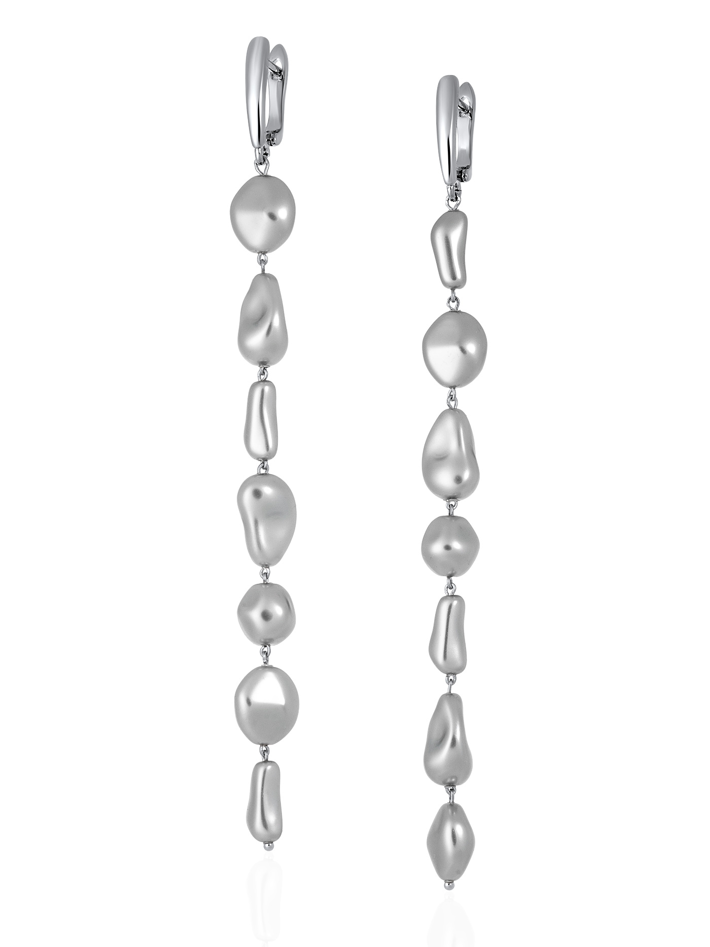 Длинные серьги жемчуг барокко