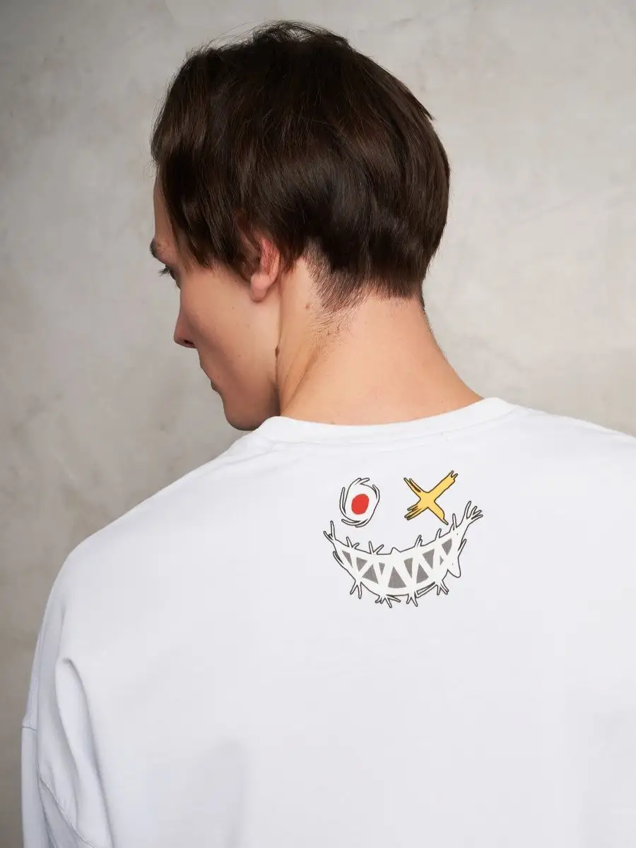 Лонгслив оверсайз женский мужской спортивный с принтом аниме