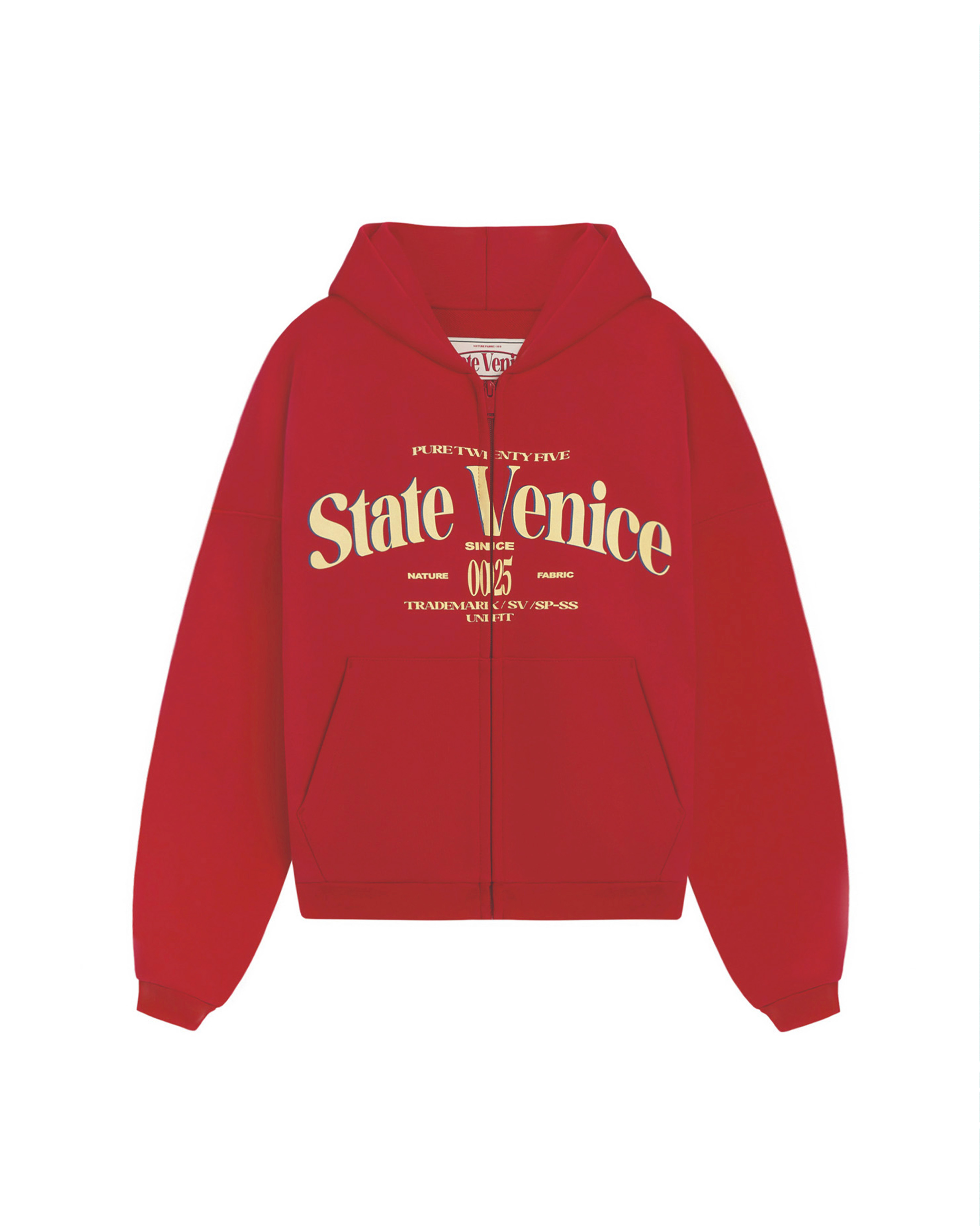 Худи на молнии классического кроя