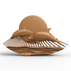 Силиконовый молд Дельфины- № 532