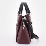 Сумка Саломея 264 наппа бордо + черный