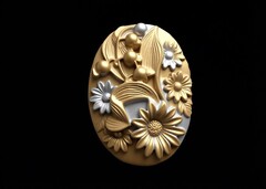 Силиконовая форма Камея Букет № 39