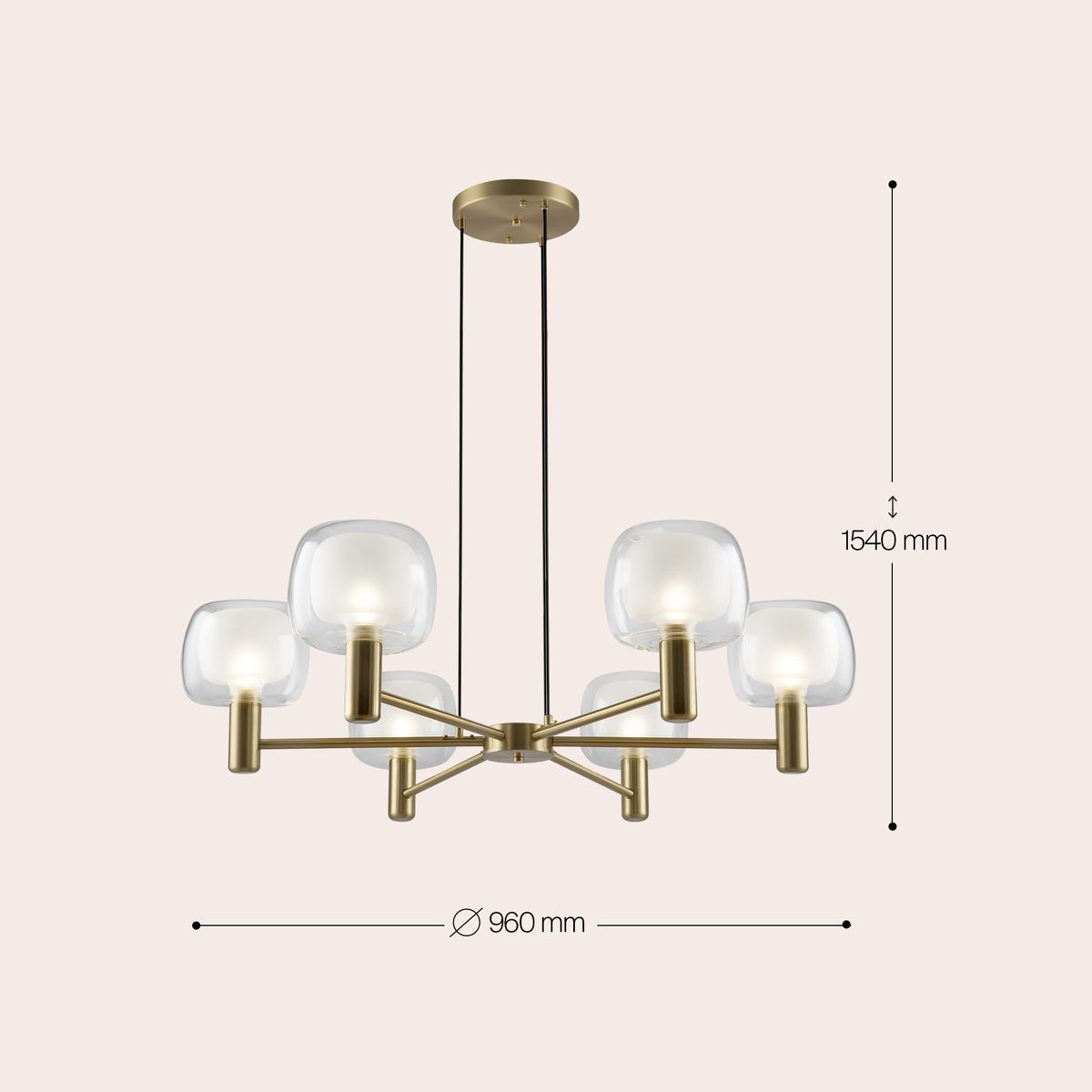 Подвесная люстра Maytoni Vision MOD411PL-06G