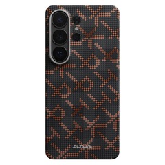 Чехол Pitaka Edge Case для Samsung S26 Ultra, Оранжево-чёрный | Orange Black