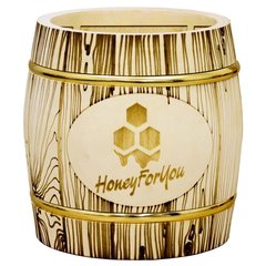 Деревянный бочонок с липовым мёдом HoneyForYou