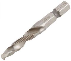 Сверло метчик комбинированное метрическое быстрорежущая HSS сталь Р6М5 М8х1,25мм 24/58мм