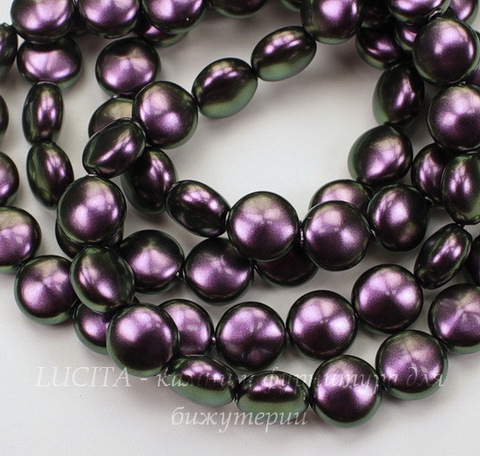 5860 Хрустальный жемчуг Сваровски Crystal Iridescent Purple круглый плоский 10 мм