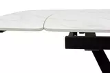 фото 4 Стол ALATRI 120 MATT WHITE MARBLE SOLID CERAMIC / BLACK, DISAUR на profcook.ru