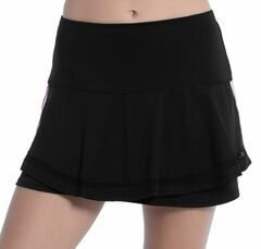 Теннисная юбка Lucky in Love Prep It Up Long Icon Flip Skirt - black