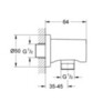 GROHE 22118KF0 Rainshower Подключение для душевого шланга Rainshower, DN 15, фантомный чёрный