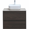 Aquanet 287895 Компл.2 - Тумба Nova Lite 75 2 ящ. цв. дуб черный (287895)