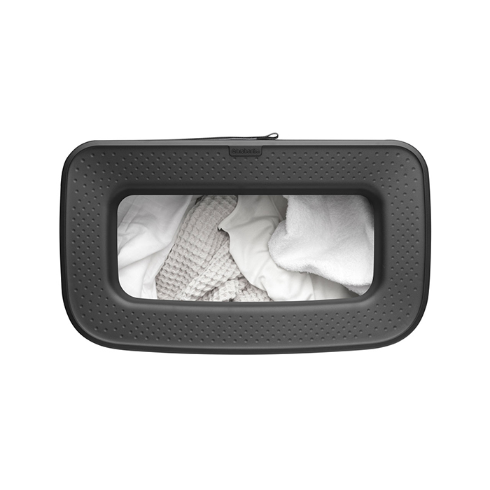 Бак для белья Bo с пластиковой крышкой (60 л), Белый, арт. 200502 - фото 2