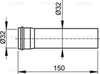 Удлинитель Ø32, арт. A4000 AlcaPlast