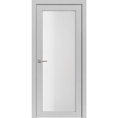 Купить Межкомнатная дверь экошпон 82001 лофт светлый остеклённая