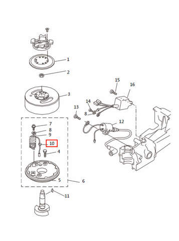 Защита привода  для лодочного мотора T2,5 SEA-PRO
