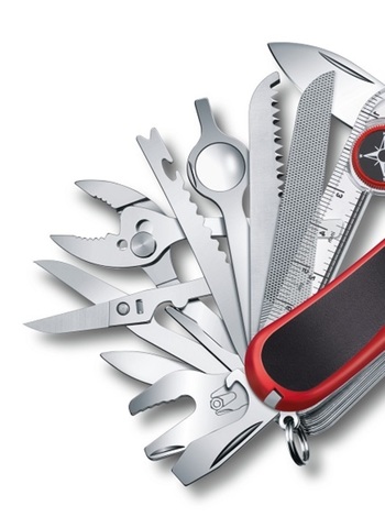 Нож складной Victorinox EvoGrip S54, 85 мм, 31 функция, Red/Black (2.5393.SC)