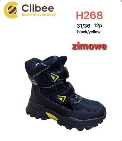 Clibee (зима) H268 Black/Yellow 31-36