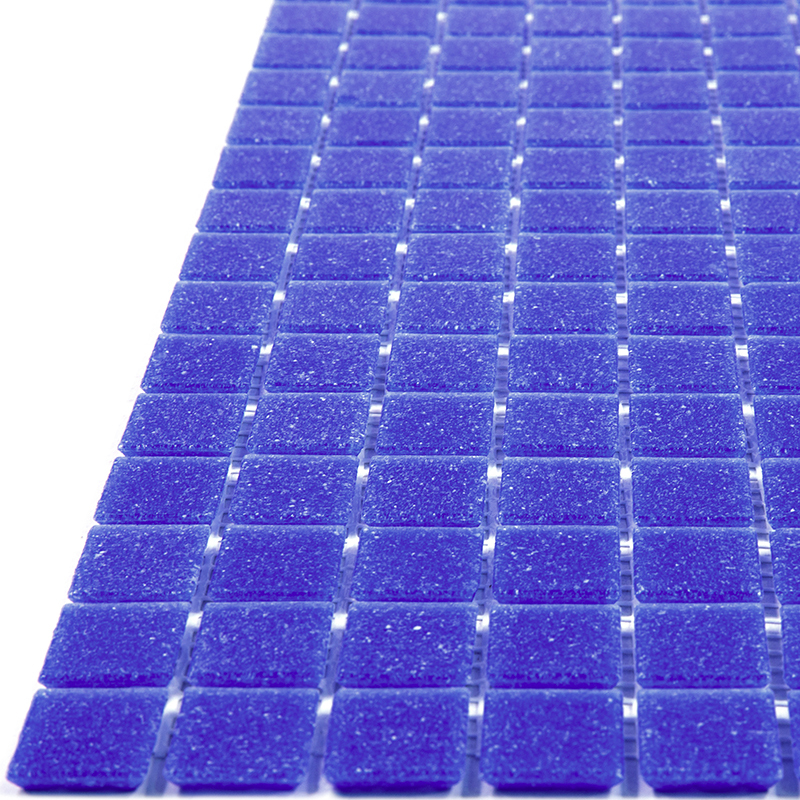 SE26 Мозаика одноцветная чип 20 стекло Alma Mono Color синий темный квадрат