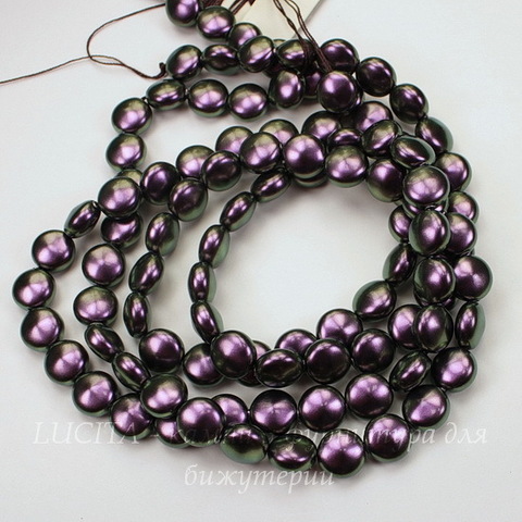 5860 Хрустальный жемчуг Сваровски Crystal Iridescent Purple круглый плоский 10 мм