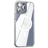Силиконовый чехол с магнитом (MagSafe + анимация NFC) для iPhone 14 Pro (Прозрачный)