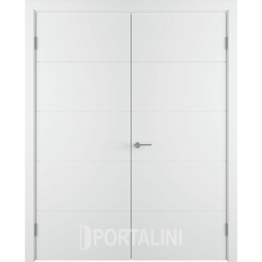 Купить Двустворчатая дверь эмаль VFD Trivia Polar белая глухая