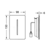 TECE 9242073 TECEfilo-Solid Urinal Лицевая панель, сталь, белая матовая