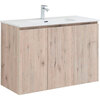 Aquanet 277533 Тумба Алвита new 100 подвесная 3 дв.цв.дуб веллингтон белый (277533)