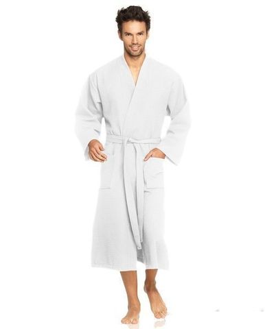 Халат вафельный Vossen Wellington Pique white