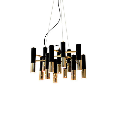 Люстра Ike Suspension Black-Gold 13