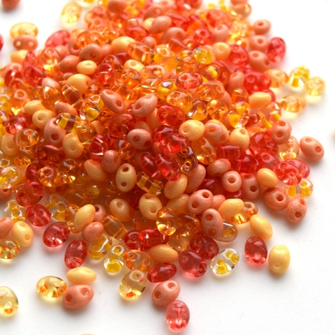 Бисер Twin Микс №36 желто-оранжевый