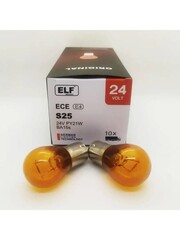 Лампы ELF PY21W 21W 24V BA15s (1 уп. 10 шт.)