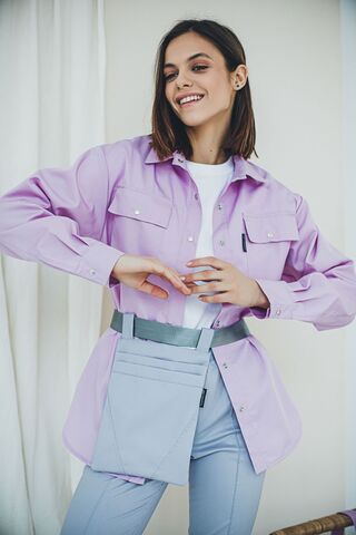 Блуза женская м296 сансара лиловый142