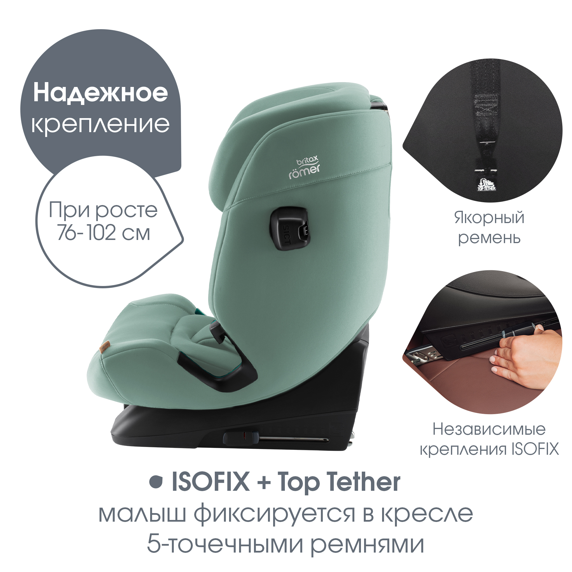 Britax Roemer ADVANSAFIX PRO, Jade Green