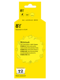 Картридж T2 IC-CCLI-8Y для Canon PIXMA iP4200, 4300, 5200, Pro9000, MP500, 600, желтый, с чипом