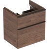 Geberit 500.229.01.1+500.352.JR.1 500.229.01.1+500.352.JR.1 Smyle Square Раковина 60х48 см+Smyle Square Шкафчик под раковину 60 см, высота 61.7 см, цвет "пекан"