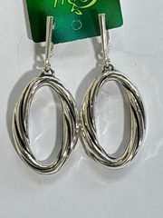 Овалы (серьги из серебра)