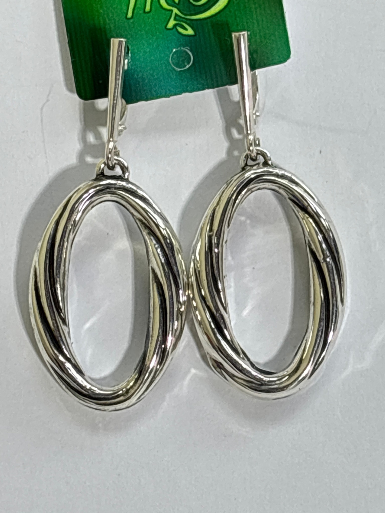 Овалы (серьги из серебра)