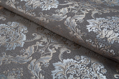 Жаккард Flora damask grey / Флора дамаск грей