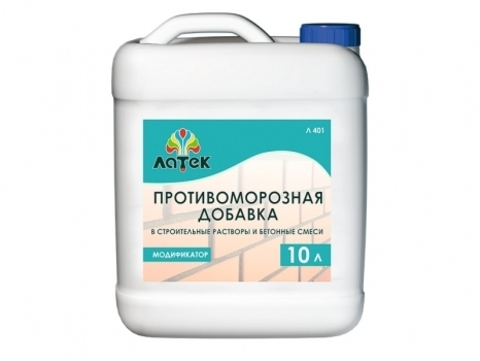 Латек Противоморозная добавка в строительные растворы и бетонные смеси Л401